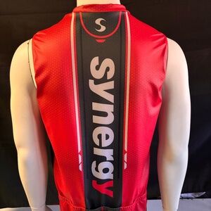 Nice mens XXL Synergy cycling jersey sleeveless